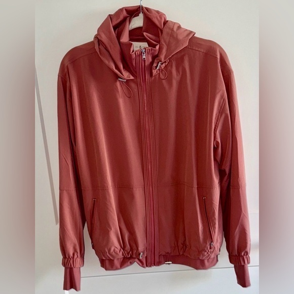Lou & Grey Tops - Lou & Grey - Rust mauve Hooded zip up - Small
